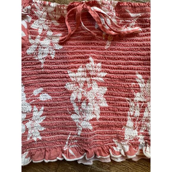 Shore Floral Smocked Crop Top Size XS - Picture 4 of 7
